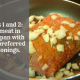 Steps 1 and 2: Put meat in saucepan with curry, thyme, pepper, onions. Use your preferred seasonings.