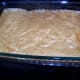 bottom half placed in the 8 x 12 cake pan.
