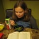 Serve your green beans for dinner! Or you can even make them for a snack like Sophie likes to do.