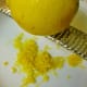 Grating the lemon peel