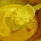 After gelatin cools, fold in the beaten egg whites