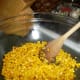 Put corn in a bowl to cool and set aside