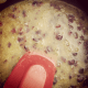 Add the craisins and extract to the mixture.