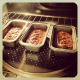 In loaf pans.