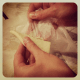 remove from wax paper