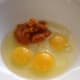 Organic eggs and pumpkin—can't get healthier than that!