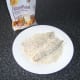 Coating the mackerel fillets in oatmeal