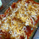 The rest of the meat and veggies and some cheese