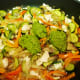Add dollops of the pesto and stir.