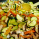 Then add the sliced mushrooms.