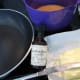 Toffee ingredients - a little butter, raw/brown sugar and vanilla essence.