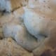 The dough after mixing in vanilla paste and iced water - form into a smooth ball, and set aside.
