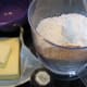 Dry ingredients in the food processor.