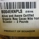 Package of cacao nibs