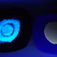 The rimming ingredients glow under a black light.