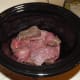 Raw venison ready for cooking.
