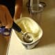 Scoop the ice cream into the blender.