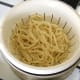 Noodles are thoroughly drained