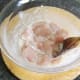 Chicken is stirred in to simple paste