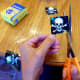 Trim the edges to make a pirate flag.