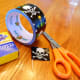 The supplies to make the cupcake toppers.