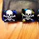 Our finished pirate cupcake toppers.