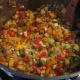 Spices mixed through the fish soup ingredients.