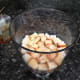 2. Sprinkle cake with Amaretto.