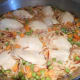 After allowing the fideo to simmer it will absorb the bouillon.