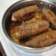 Sear the meat rolls on all sides.