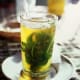 The delight of mint tea sucked through a sugar cube... and at every meal!