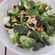 Mix everything in the bowl until well combined. Pour dressing you have prepared and set aside over mixture and combine well until broccoli mixture is coated.