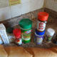 Seasonings and spices needed for homemade croutons.