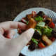 Crunchy crouton piece