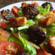 The croutons make the salad look much tastier.