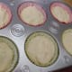 Batter in Cupcake Tins: Ready to Be Baked!