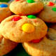 Our delicious M&M cookies made from scratch.
