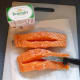 Make a slit in the fillet, being careful not to cut through to the skin