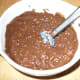 After melting chocolate, mix in other ingredients.