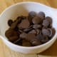 Dark chocolate candy melts.