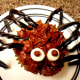 Our finished spider cupcake.