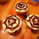 Insert a toothpick in the middle and drag it out to the outer edge create the web.