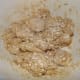 Oat covered biscuits ready for the apples.