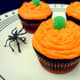 Our finished pumpkin cupcakes.