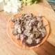 The second layer is usually your protein. Here I added thinly sliced steak.
