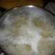 Boil potatoes until very tender.