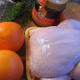 Roast orange chicken goes well with various fresh herbs and spices.