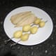 Skewered potatoes take about twenty minutes in a medium oven