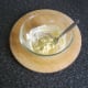 Egg filling is stirred to combine