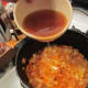 Adding the Water, Wine and Beef Broth to the Mix.